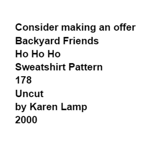 Backyard Friends 178 Pattern Ho Ho Ho Holiday Folkart Cozy Loungewear Grandma - Picture 3 of 6